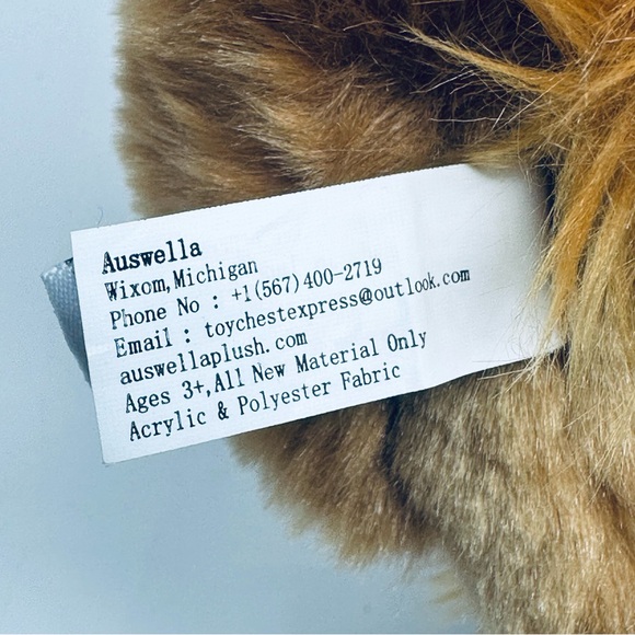 Auswella Red Golden Labrador Retriever Dog Plush Realistic 16" Stuffed Animal - Picture 13 of 15